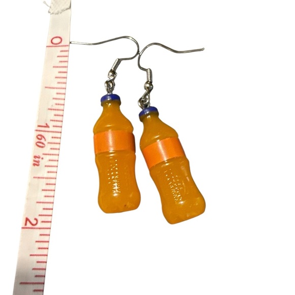 3 For $20 3D Orange ๐ Soda Dangle Earrings โYou Pick 3โ - Picture 2 of 6